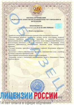 Образец сертификата соответствия (приложение) Нытва Сертификат ISO 27001